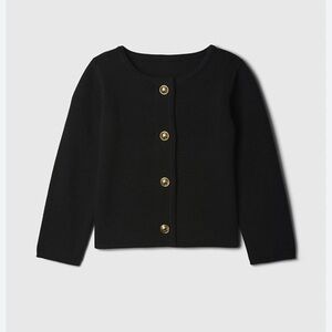 GAP Black Cardigan with Gold Buttons